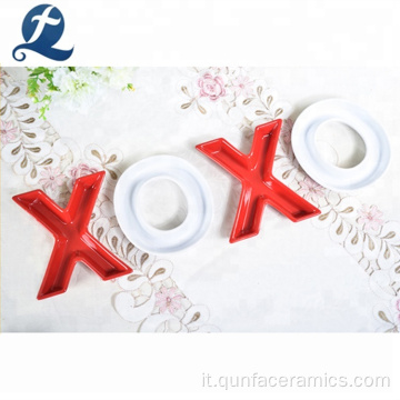 Lettere in stile moderno forma Ceramic Candy Plate